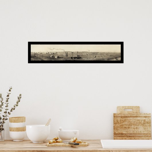 Camp Custer MI Foto 1917 Poster (Keuken)