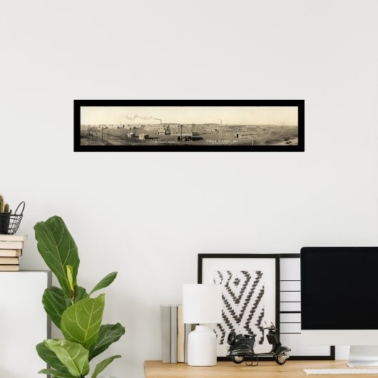 Camp Custer MI Foto 1917 Poster (Thuiskantoor)