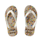 Camp Custom Trail Mix Camping Hiking Camper Kinder Teenslippers (Voetbed)