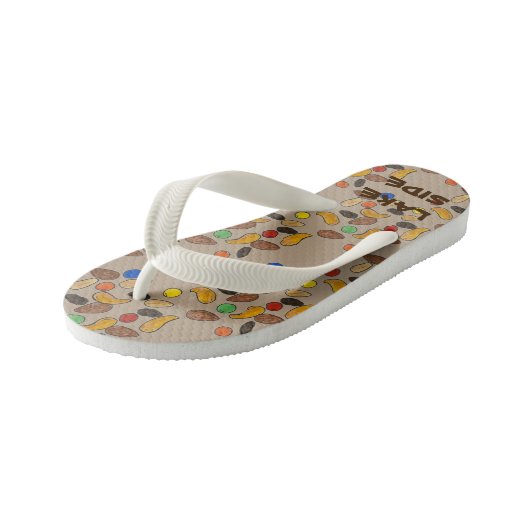 Camp Custom Trail Mix Camping Hiking Camper Kinder Teenslippers (Schuin)