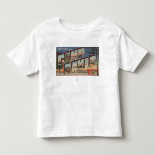Camp Davis, North Carolina - Grote letterscènes Kinder Shirts
