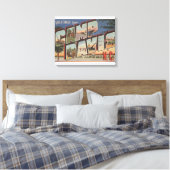 Camp Davis, North Carolina - Grote lettertjes Canvas Afdruk (Insitu (Slaapkamer))