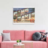Camp Davis, North Carolina - Grote lettertjes Canvas Afdruk (Insitu (Woonkamer))