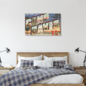 Camp Davis, North Carolina - Grote lettertjes Canvas Afdruk (Insitu (Slaapkamer))