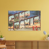 Camp Davis, North Carolina - Grote lettertjes Canvas Afdruk (Insitu (Woonkamer))