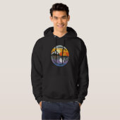 Camp Day Camp Nigh Retro Graphic Hiker Cam Hoodie (Voorkant volledig)