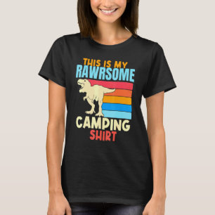 Camp Dinosaur Camper Boys Girls Camp Outdoor K T-shirt