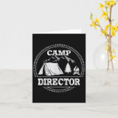 Camp Director Appreciation Camping Kaart (Gele Bloem)