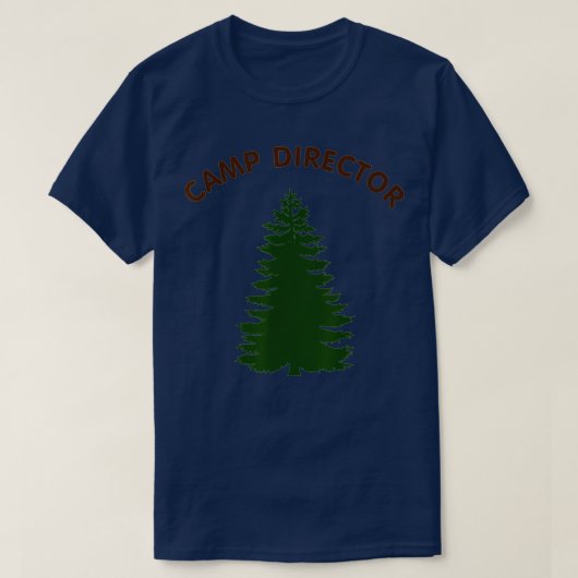 Camp Director Counselor Summer Pine ree Gift T-shirt (Design voorkant)