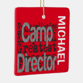 Camp Director Extraordinaire CUSTOM Keramisch Ornament (Rechts)