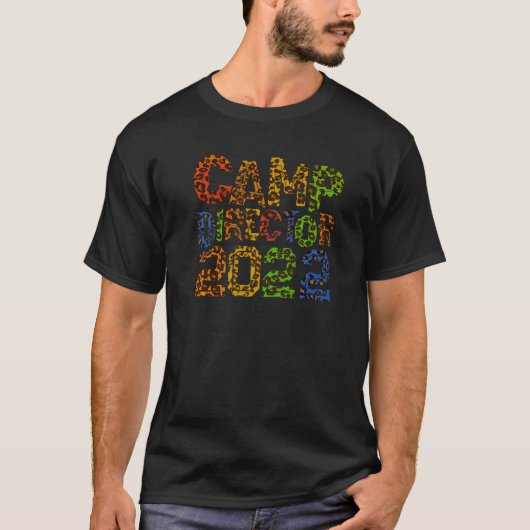 Camp Director Leopard Print Chaos Coördinator Host T-shirt (Voorkant)