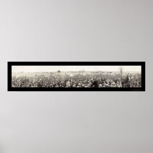 Camp Dix NJ Reunion Foto 1920 Poster (Voorkant)