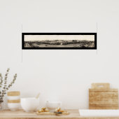 Camp Dodge Iowa Train Foto 1917 Poster (Keuken)