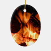 Camp Fire Keramisch Ornament (Voorkant)