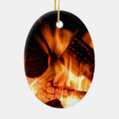 Camp Fire Keramisch Ornament (Achterkant)