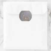 Camp Fire Native Amerikaanse Indiaanse krijger Ronde Sticker (Tas)