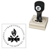 CAMP FIRE S MEER ROND RETOURADRES RUBBERSTEMPEL (Gestempeld)