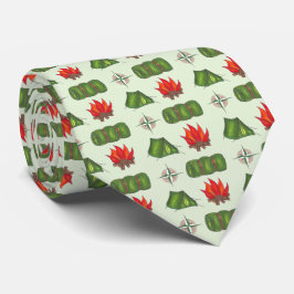 Camp Fire Slaapzak Tent Kompas Camping Natuur Stropdas