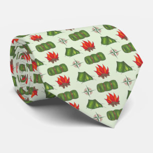 Camp Fire Slaapzak Tent Kompas Camping Natuur Stropdas