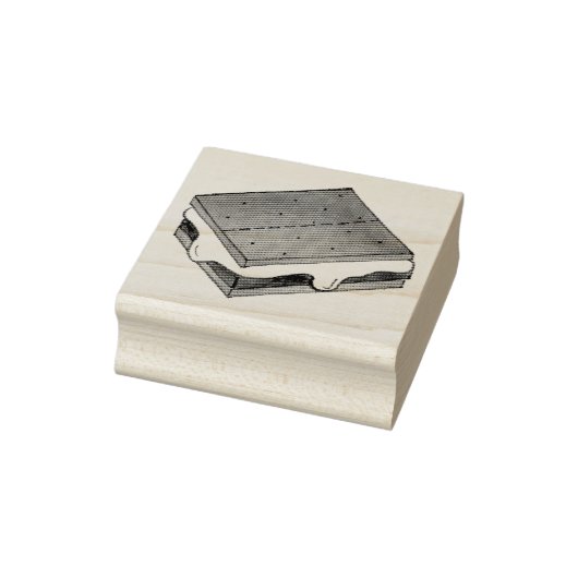 Camp Fire S'mores Chocolate Toasted Marshmallow Rubberstempel (Stempel)