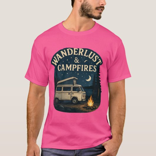 camp fire T shirt (Voorkant)