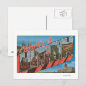 Camp Floyd, Utah - Grote letterscènes Briefkaart (Voorkant / Achterkant)