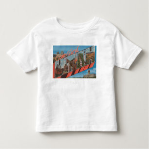 Camp Floyd, Utah - Grote letterscènes Kinder Shirts