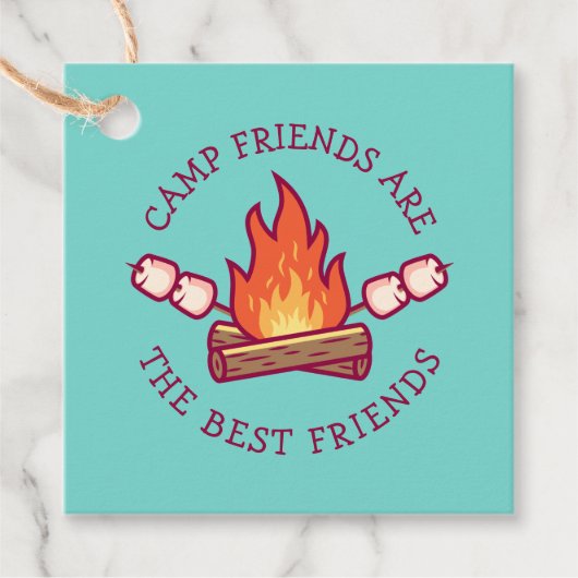 Camp Friends zijn de beste vrienden Bedankjes Labels (Voorkant)