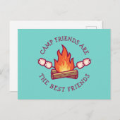 Camp Friends zijn de beste vrienden Briefkaart (Voorkant / Achterkant)