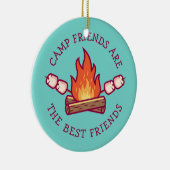 Camp Friends zijn de beste vrienden Keramisch Ornament (Rechts)