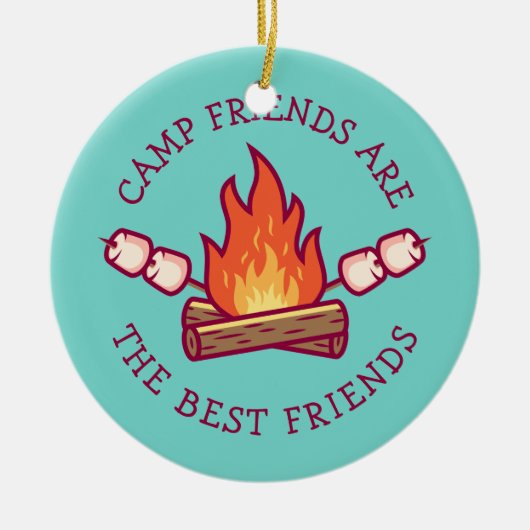 Camp Friends zijn de beste vrienden Keramisch Ornament (Voorkant)