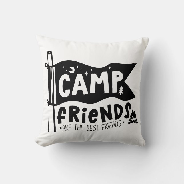 Camp Friends zijn de beste vrienden Kussen (Voorkant)