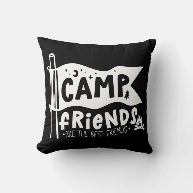 Camp Friends zijn de beste vrienden Kussen (Voorkant)