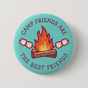 Camp Friends zijn de beste vrienden Ronde Button 5,7 Cm