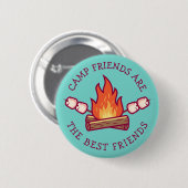 Camp Friends zijn de beste vrienden Ronde Button 5,7 Cm (Voorkant /achterkant)