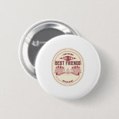 Camp Friends zijn de beste vrienden Ronde Button 5,7 Cm (Voorkant /achterkant)
