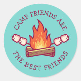 Camp Friends zijn de beste vrienden Ronde Sticker