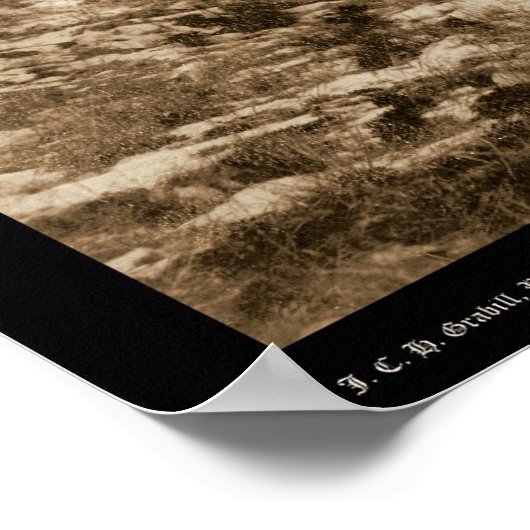 Camp General Brook vlakbij Pine Ridge SD 1891 Poster (Hoek)