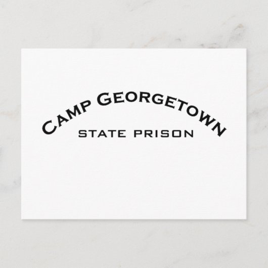 Camp Georgetown State Logo Post Kards Briefkaart (Voorkant)