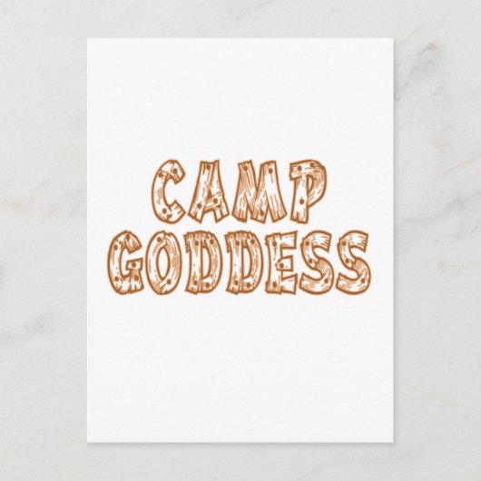 Camp Goddess Briefkaart (Voorkant)