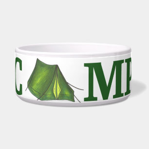 CAMP Green Tent Summer Camping Hiking Dog Bowl Voerbakje