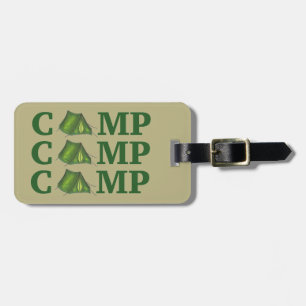 CAMP Green Tent Summer Camping Hiking Outdoor Bagagelabel