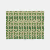 CAMP Green Tent Summer Camping Hiking Outdoor Fleece Deken (Voorkant (Horizontaal))