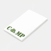 CAMP Green Tent Summer Camping Hiking Post its Post-it® Notes (Schuin)