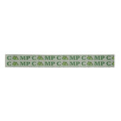 CAMP Green Tent Summer Camping Ribbon Satijnen Lint (Voorkant)