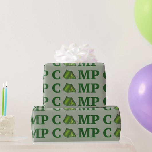 CAMP Groene Tent Zomer Camping Apparatuur Buiten Cadeaupapier (Feestgeschenken)