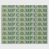 CAMP Groene Tent Zomer Camping Apparatuur Buiten Cadeaupapier (Vlak)