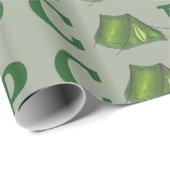CAMP Groene Tent Zomer Camping Apparatuur Buiten Cadeaupapier (Rol Hoek)