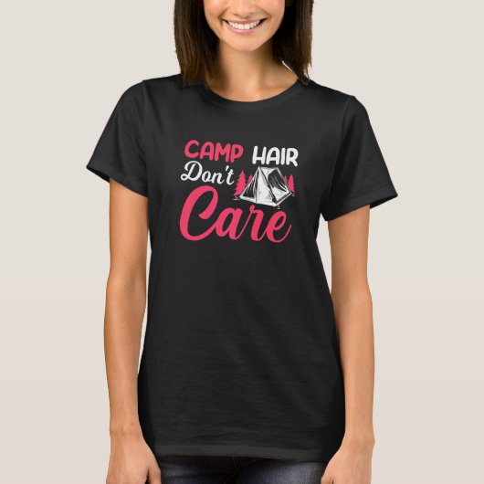 Camp Hair Dont' Care Camper Happiness Gla T-shirt (Voorkant)