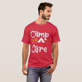 Camp Hair Dont Care grappig T-shirt (Voorkant volledig)